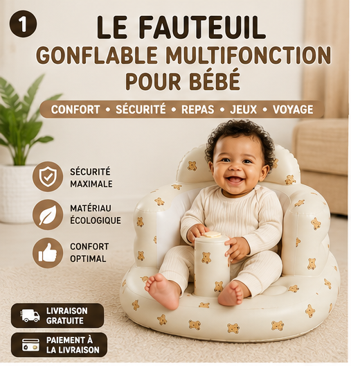 Chaise gonflable pour bébé