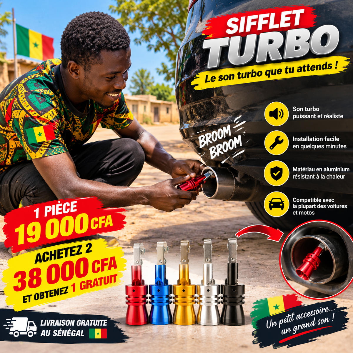 Sifflet Turbo échappement (SN)