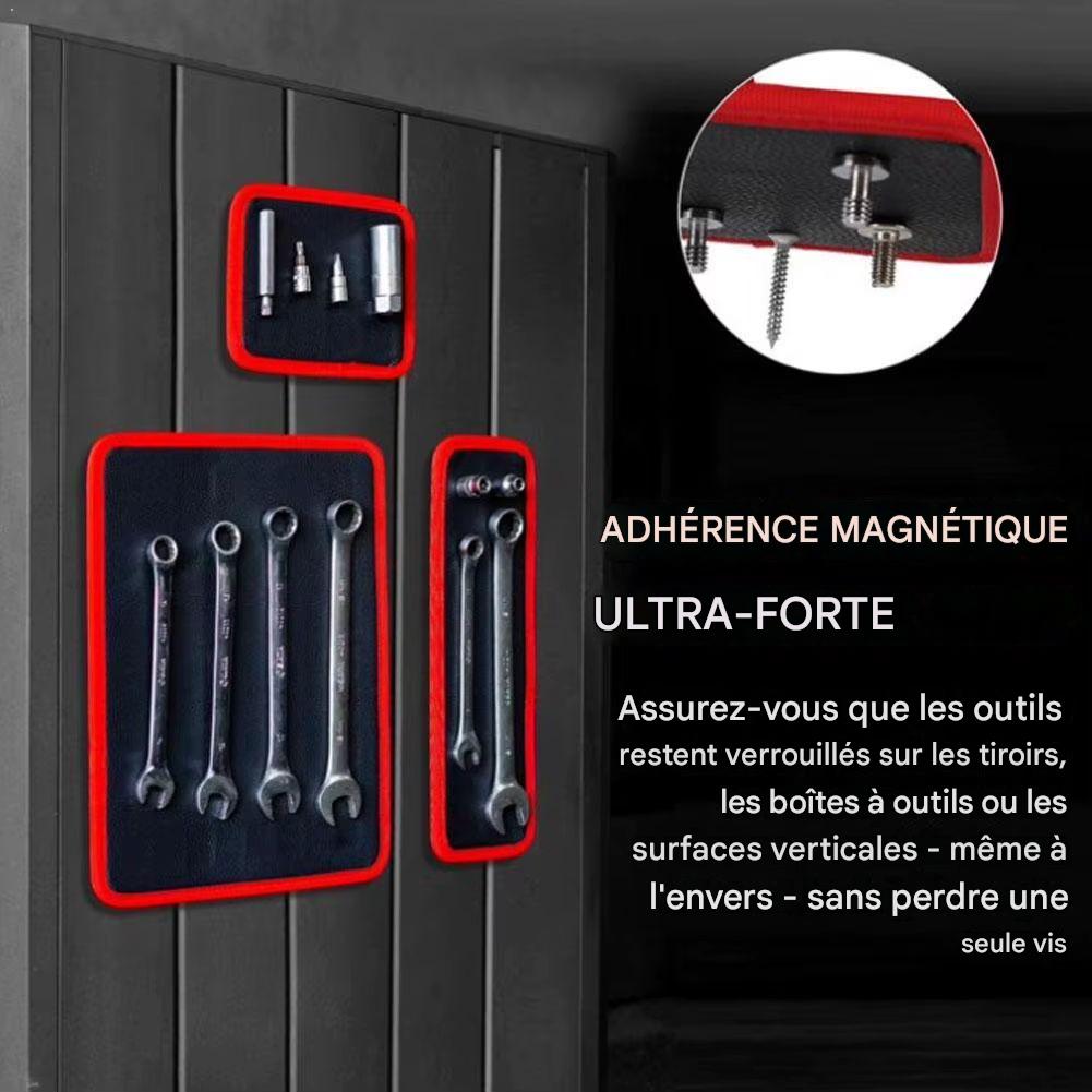 Ensemble de tapis magnétiques robustes pour outils, plateau magnétique pour mécaniciens, pour la réparation automobile et l'atelier de garage