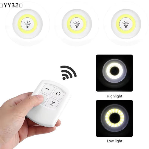 3 lampes LED avec télécommande