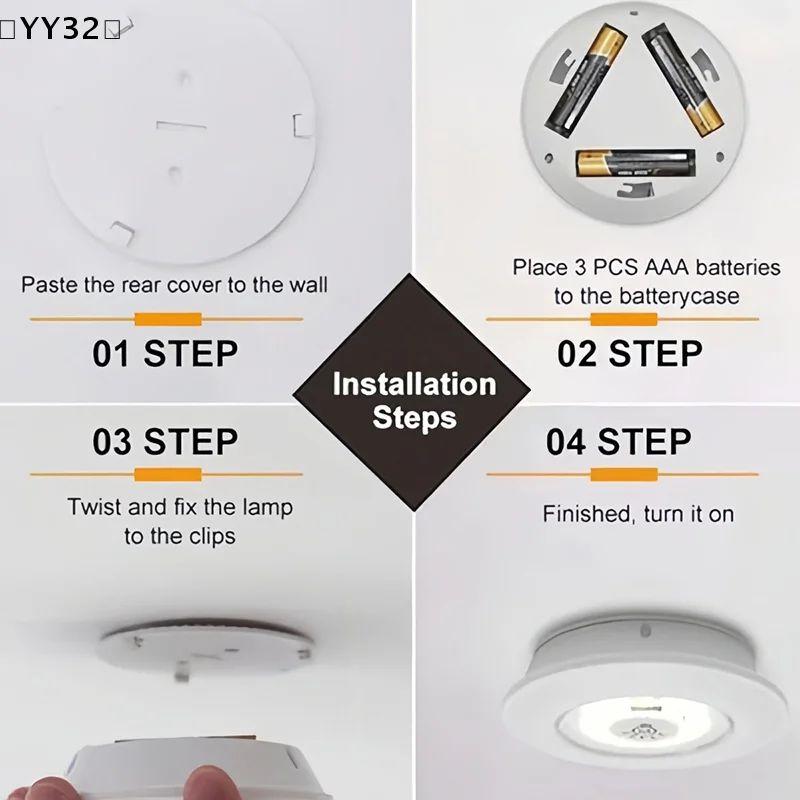 3 lampes LED avec télécommande